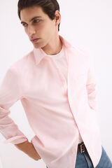 Pedro del Hierro Camisa non iron oxford liso Rosa