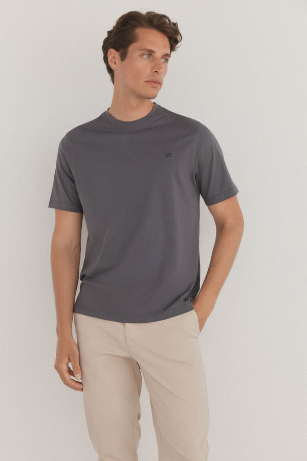 Pedro del Hierro Camiseta b&aacute;sica Gris