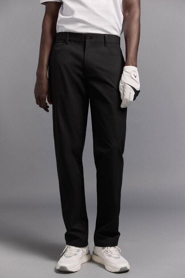 Pedro del Hierro Pantalones largos de 5 bolsillos golf Negro