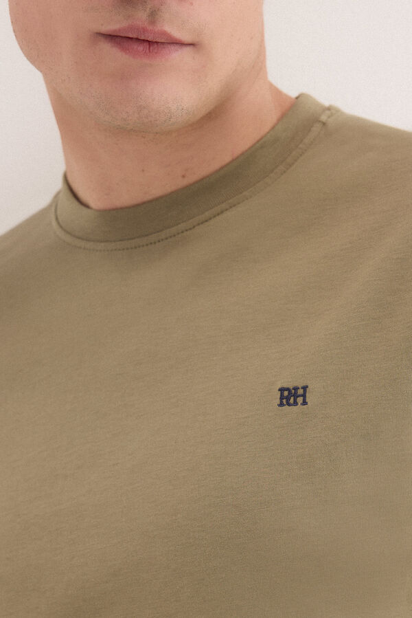 Pedro del Hierro Camiseta b&aacute;sica logo Verde
