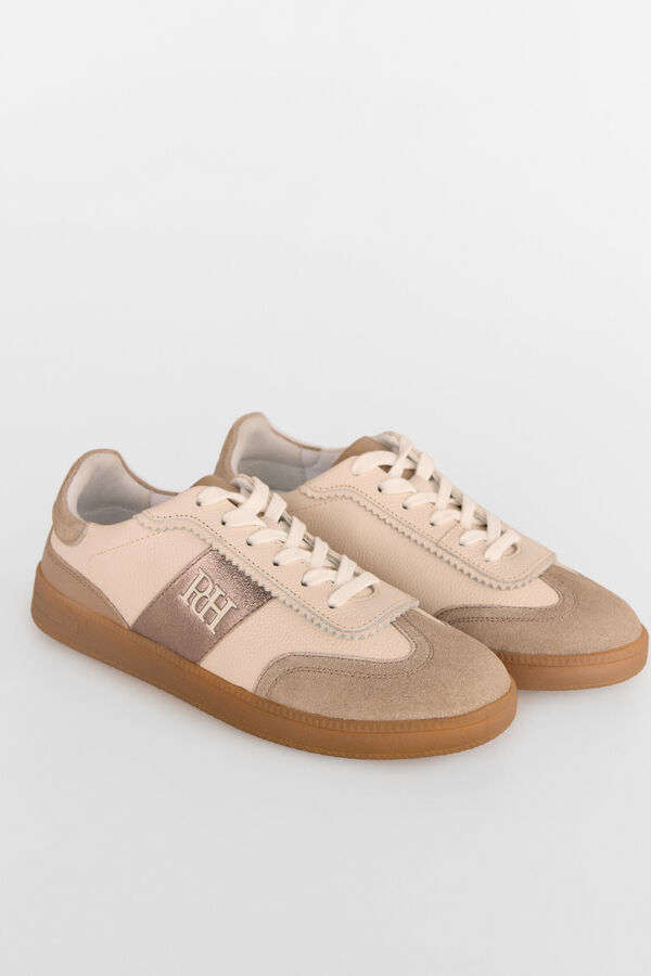 Pedro del Hierro Tenis con logo Beige