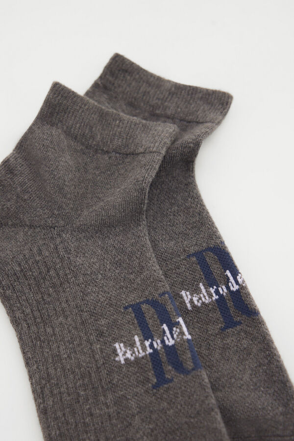 Pedro del Hierro Calcet&iacute;n tobillero Gris