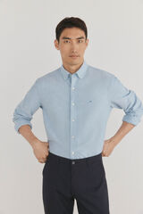 Pedro del Hierro Camisa iconic oxford liso Turquesa