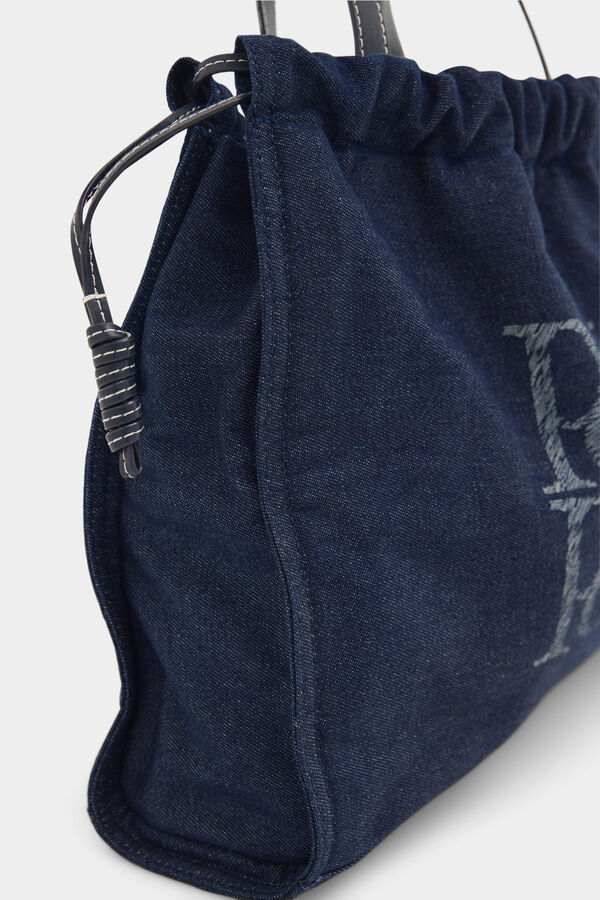 Pedro del Hierro Bolsa shopper de mezclilla Azul
