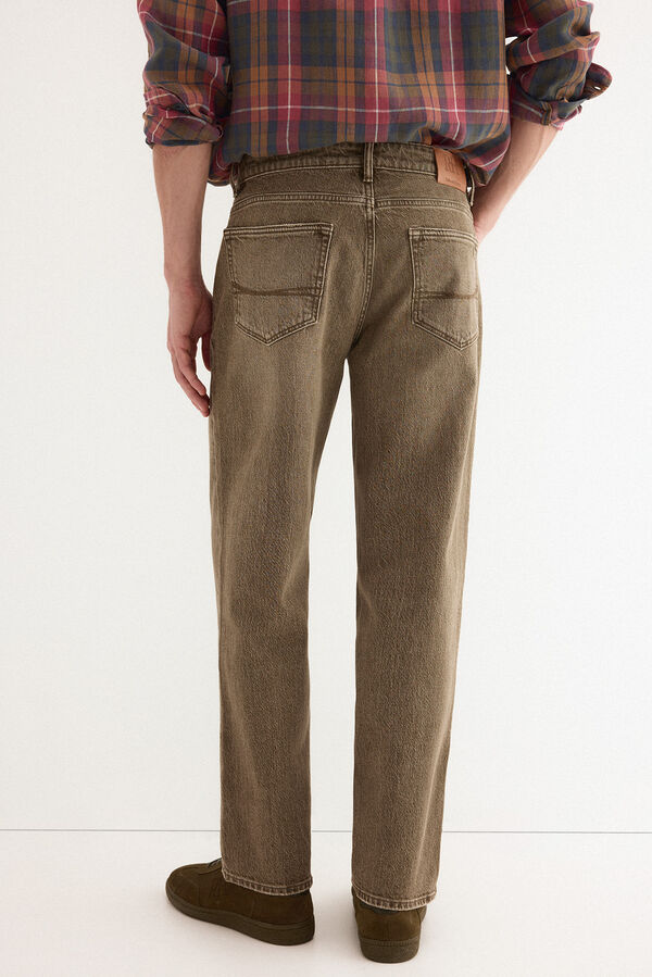 Pedro del Hierro Pantal&oacute;n vaquero marr&oacute;n new straight Marr&oacute;n