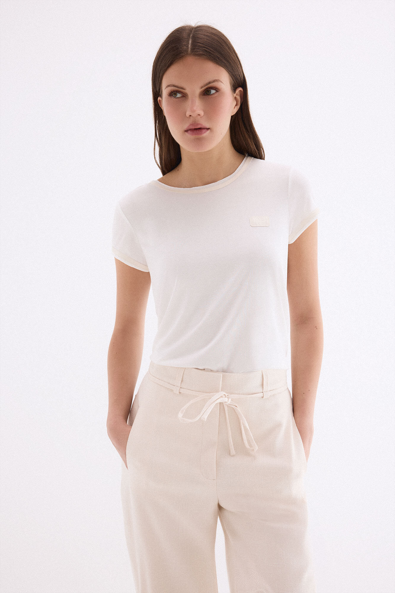 Pedro del Hierro Playera con detalles pu&ntilde;os