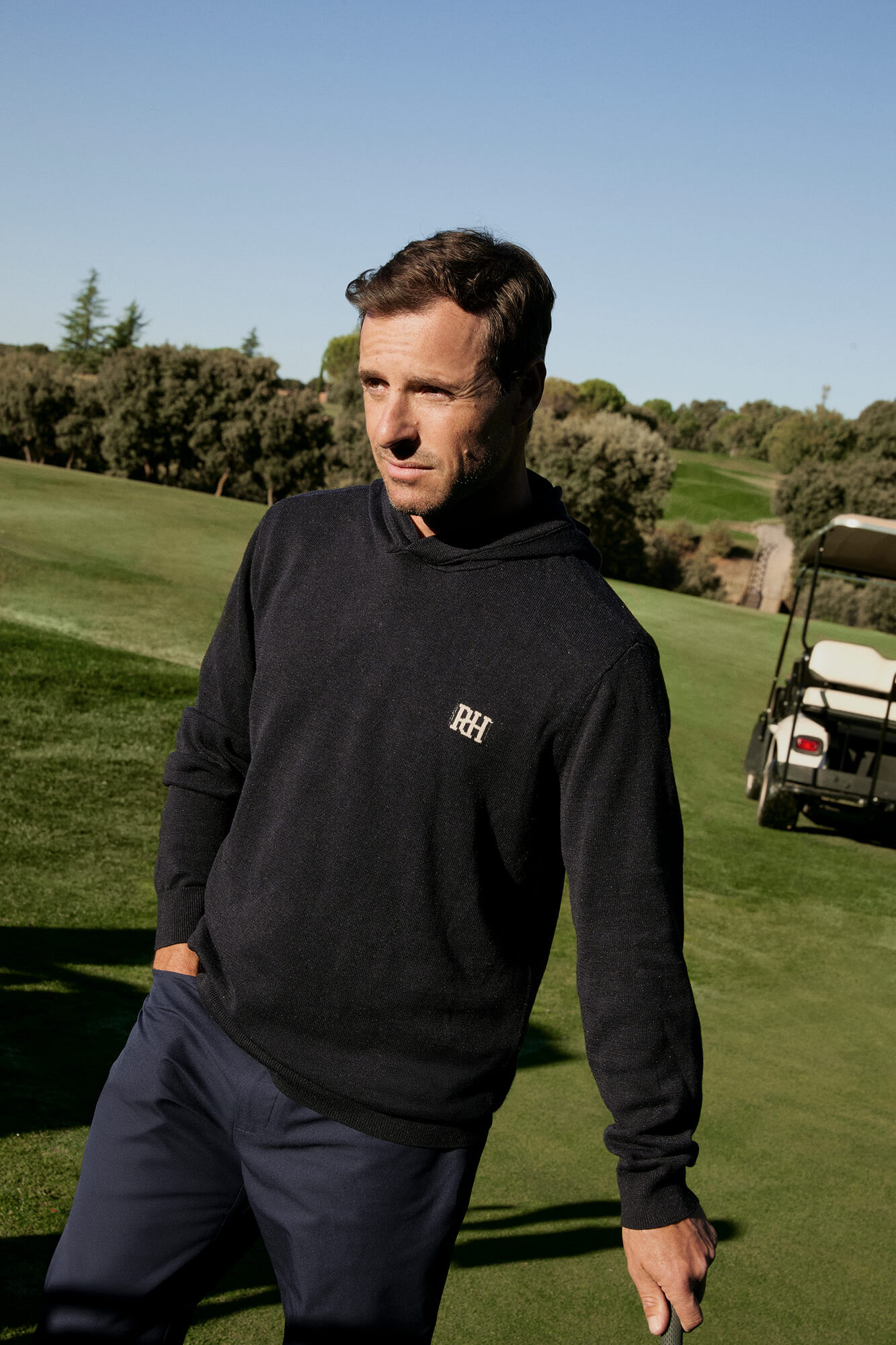 Pedro del Hierro Jersey logo con capucha golf