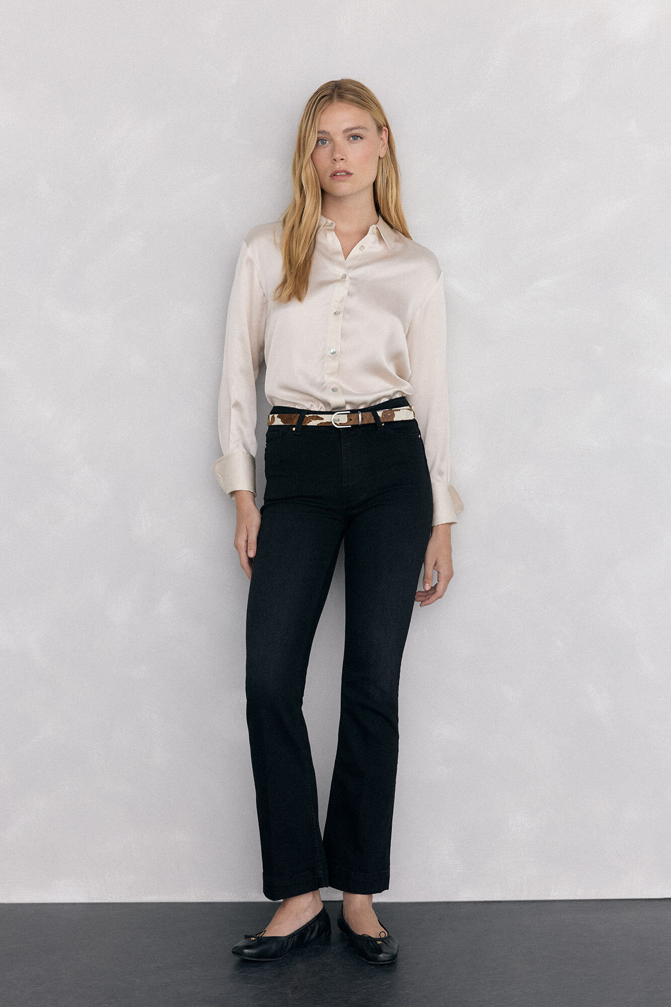 Pedro del Hierro Camisa sat&eacute;n lisa