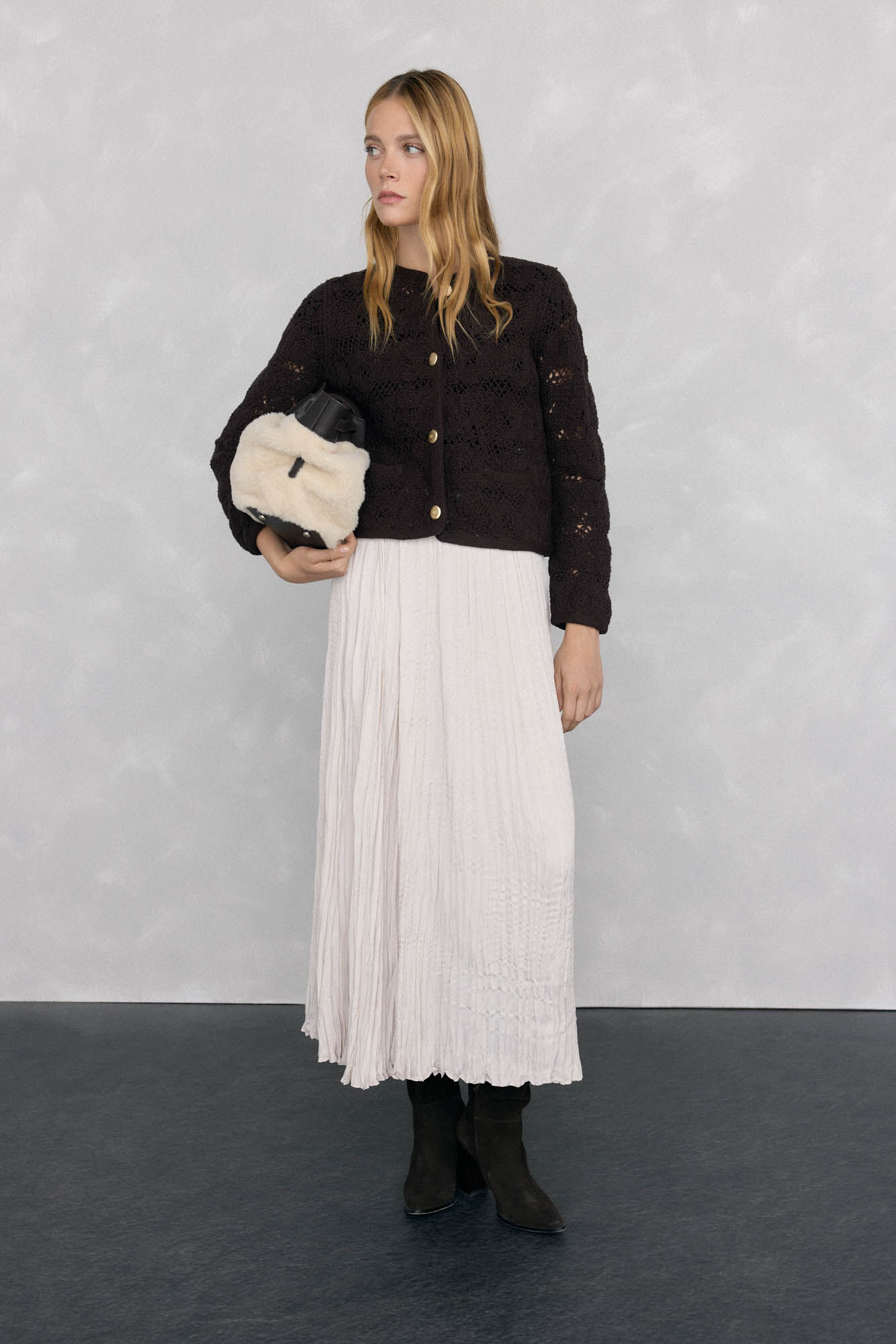 Pedro del Hierro Chaqueta de punto crochet