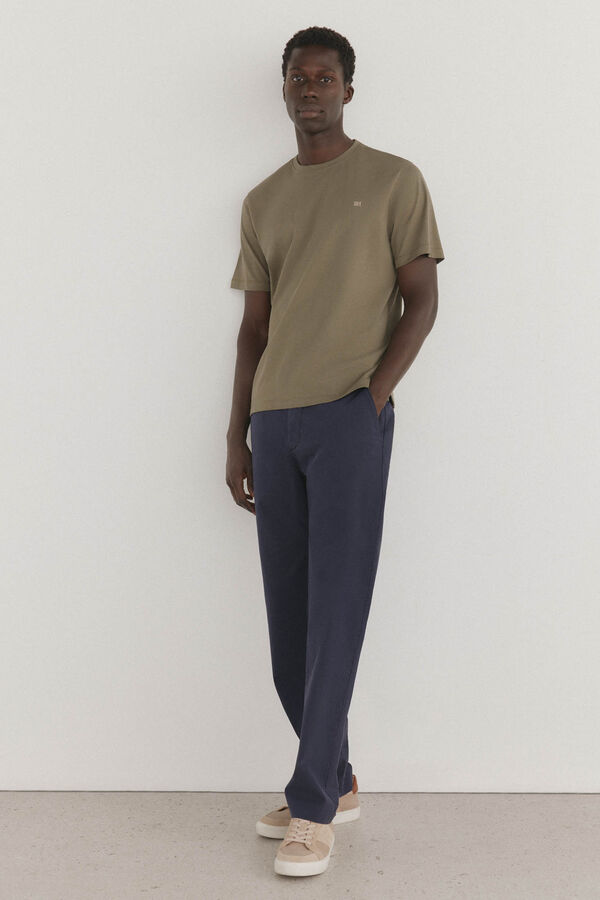 Pedro del Hierro Pantal&oacute;n chino premium ligero regular fit Azul