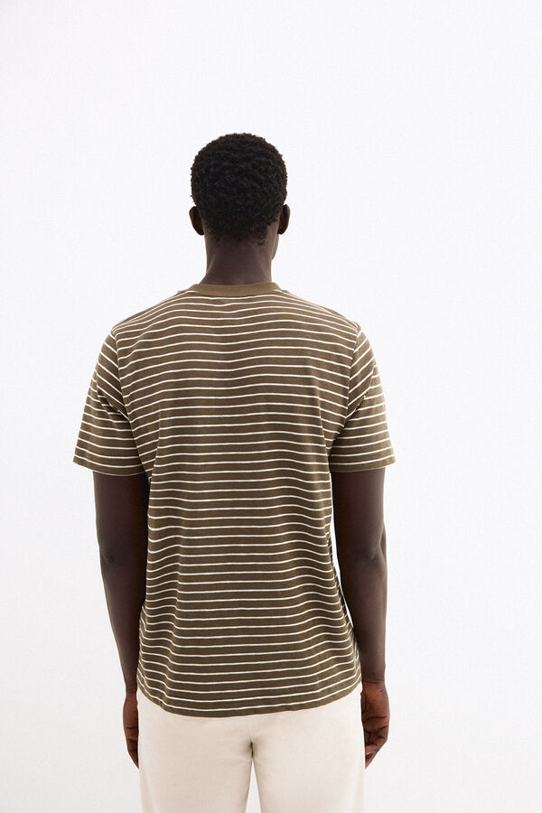 Pedro del Hierro Camiseta rayas Verde