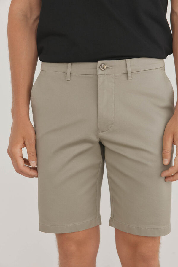 Pedro del Hierro Bermuda chino premium flex Verde