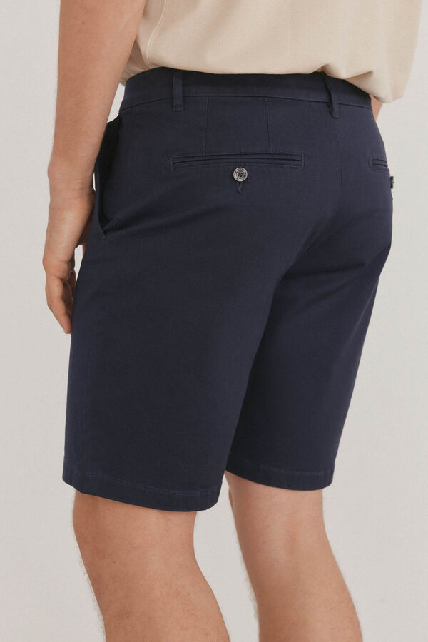 Pedro del Hierro Bermudas chino premium flex Azul