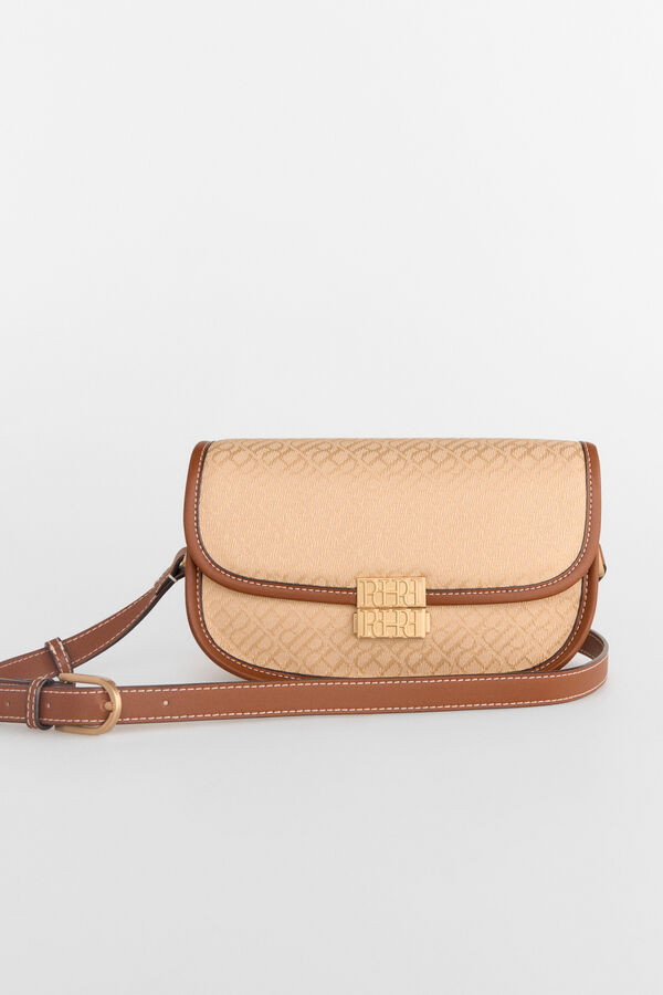 Pedro del Hierro Bandolera jacquard Beige