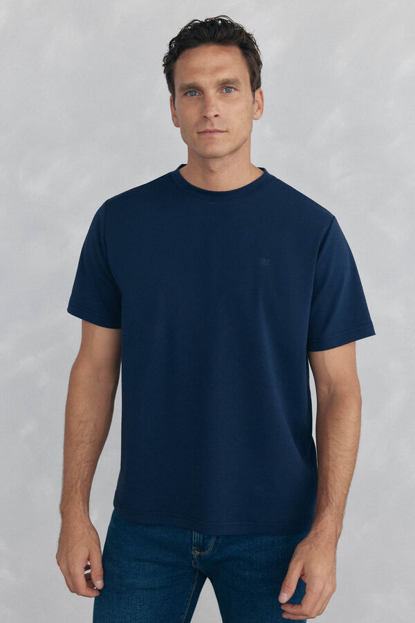 Pedro del Hierro Playera mercerizada Azul