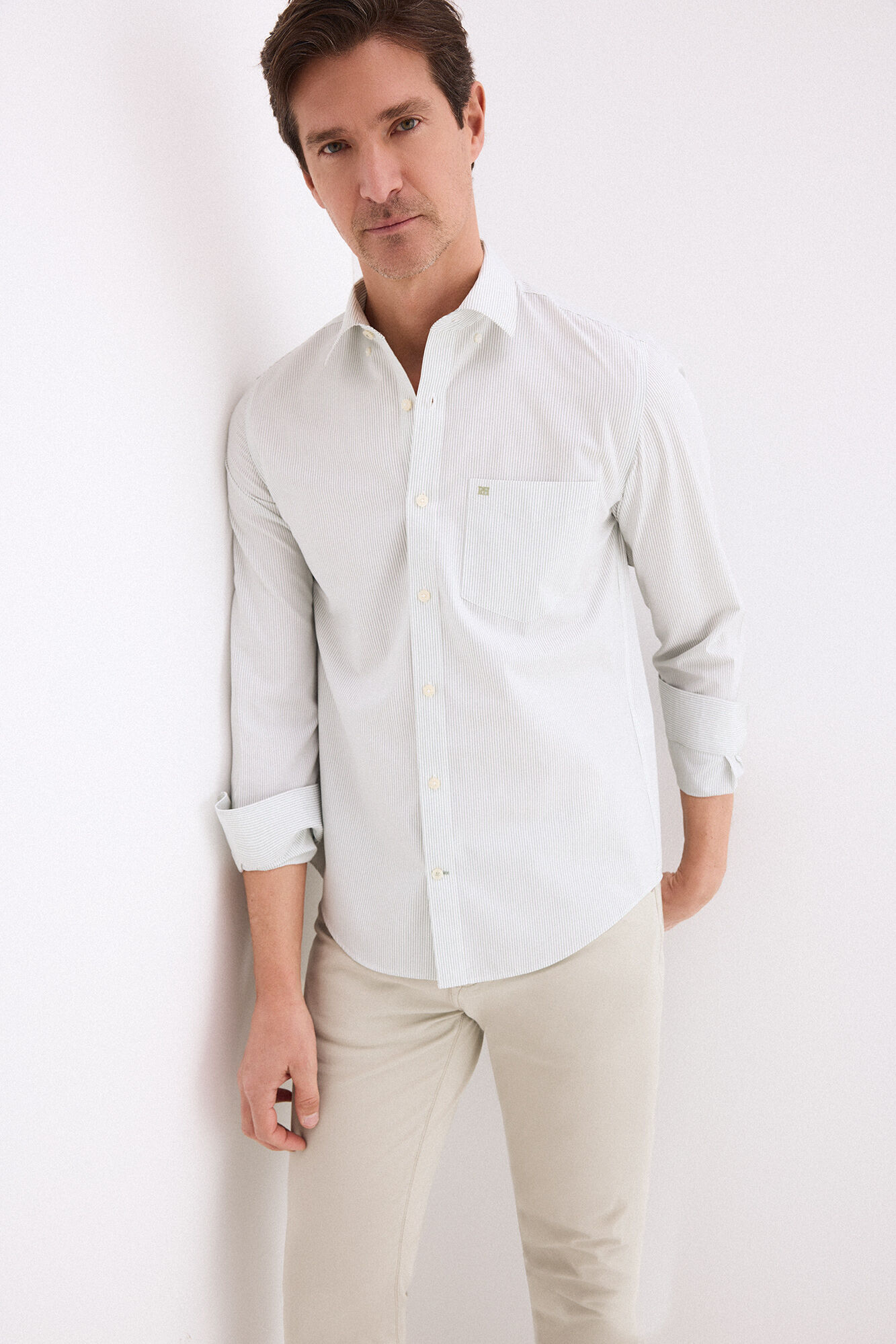 Pedro del Hierro Camisa non iron + antimanchas rayas