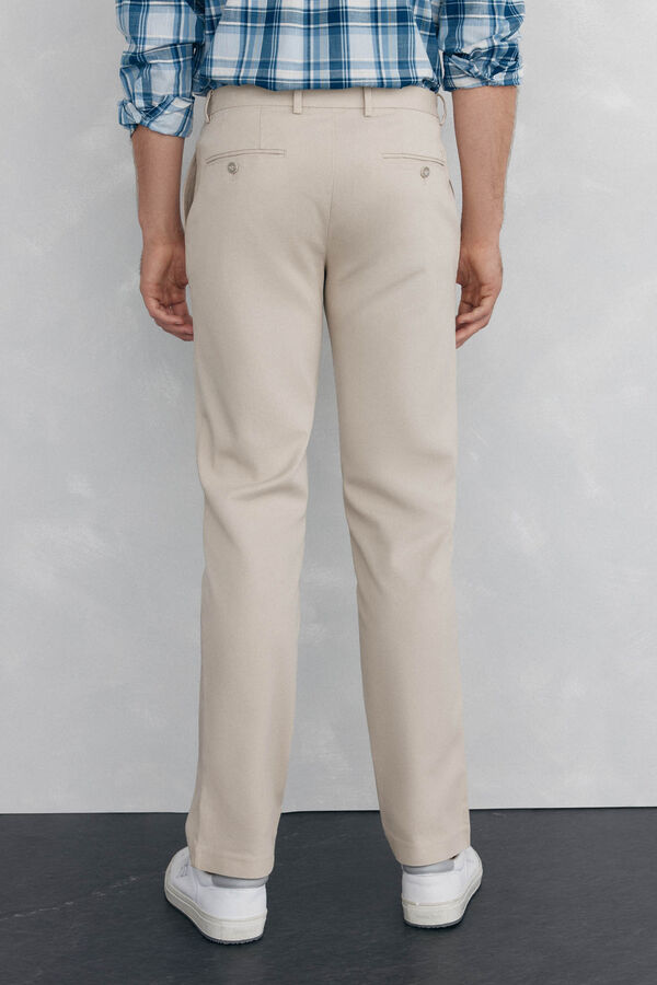 Pedro del Hierro Chino textura regular fit Beige