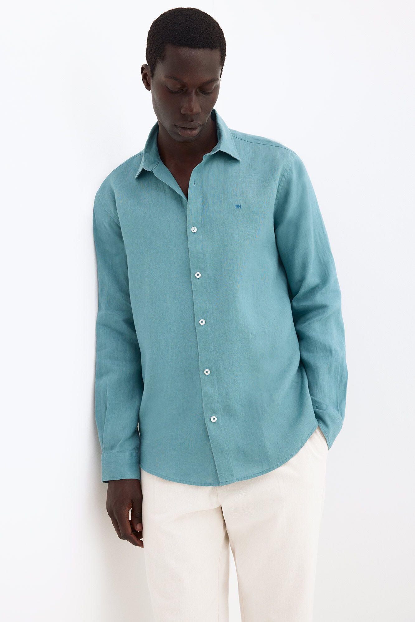 Pedro del Hierro Camisa lino lisa