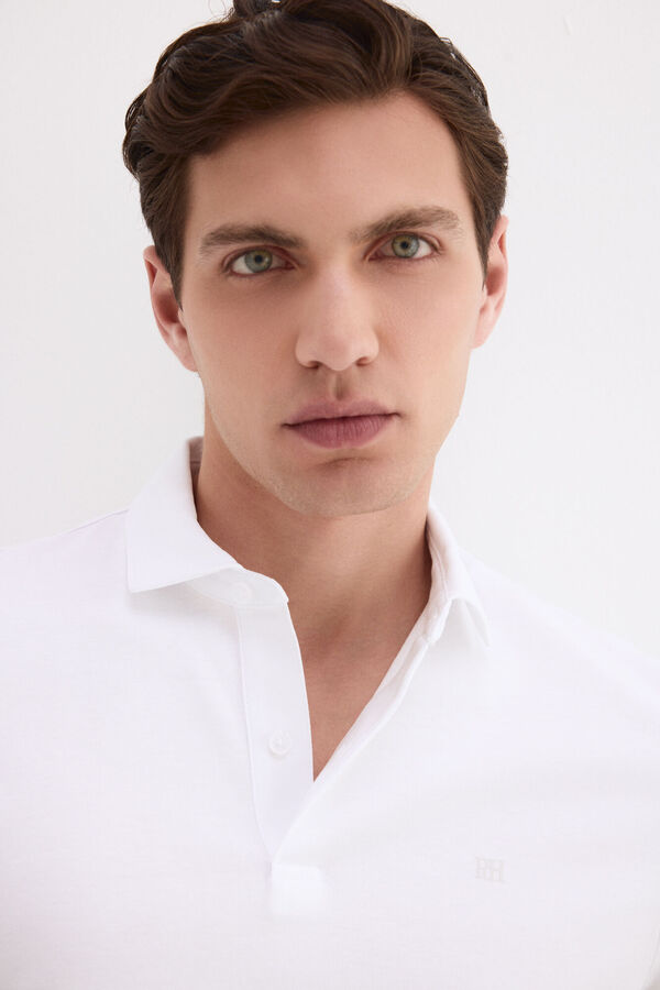 Pedro del Hierro Polo mercerizado Blanco