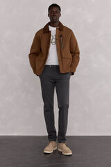 Pedro del Hierro Pantal&oacute;n premium chino slim fit Gris