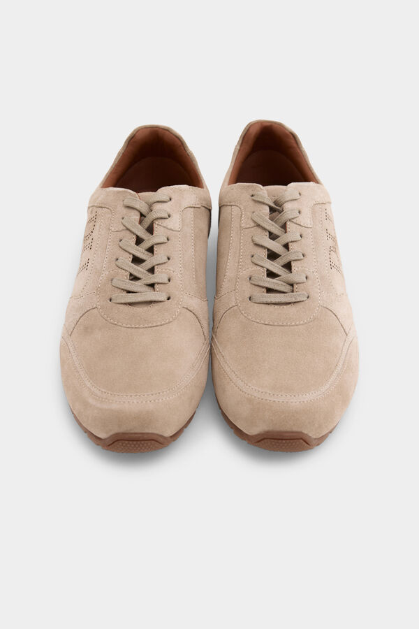 Pedro del Hierro Zapatilla piel Beige