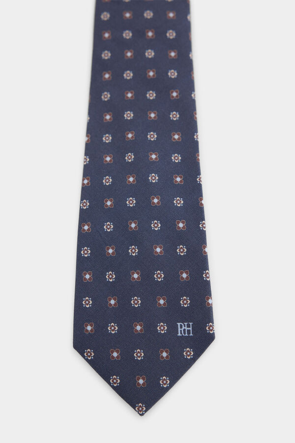 Pedro del Hierro Corbata seda natural Azul