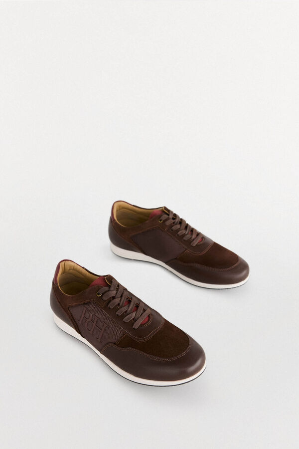 Pedro del Hierro Zapatilla icono piso goma Marr&oacute;n