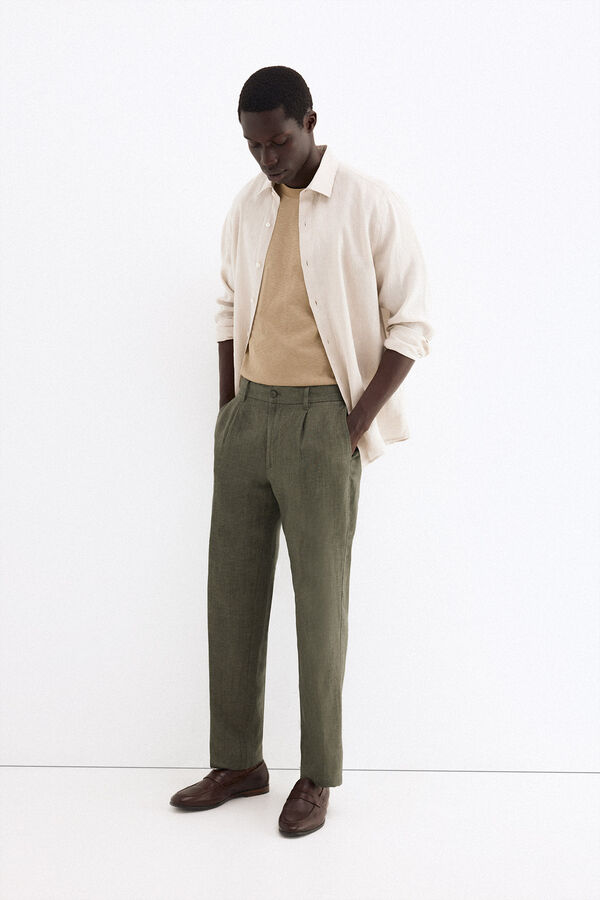 Pedro del Hierro Camiseta lisa Beige