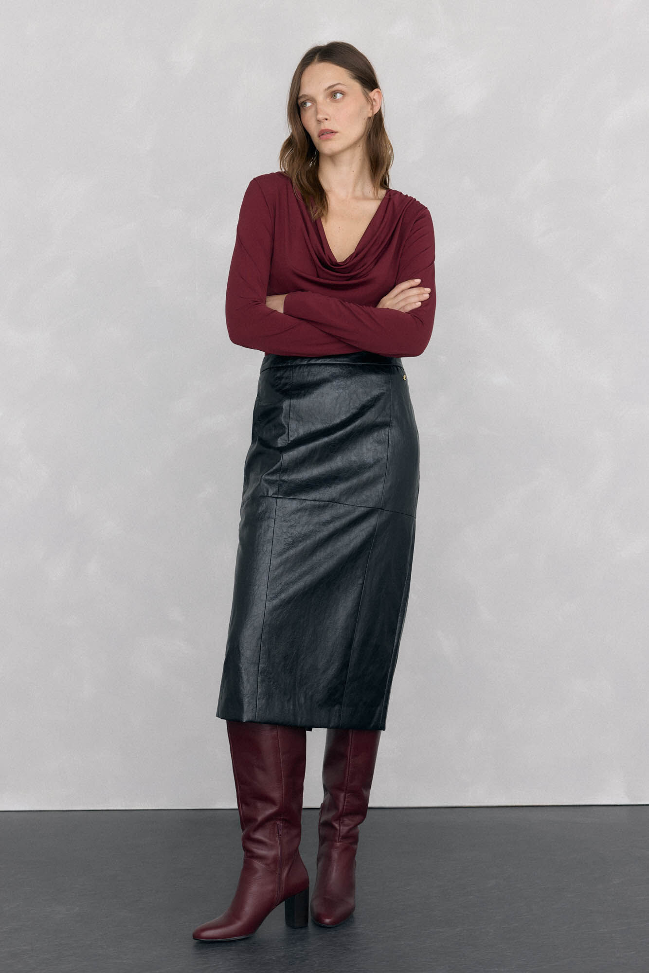 Pedro del Hierro Camiseta escote drapeado