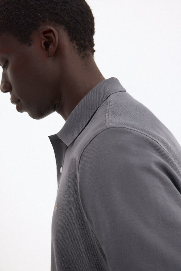 Pedro del Hierro Polo b&aacute;sico piqu&eacute; Gris