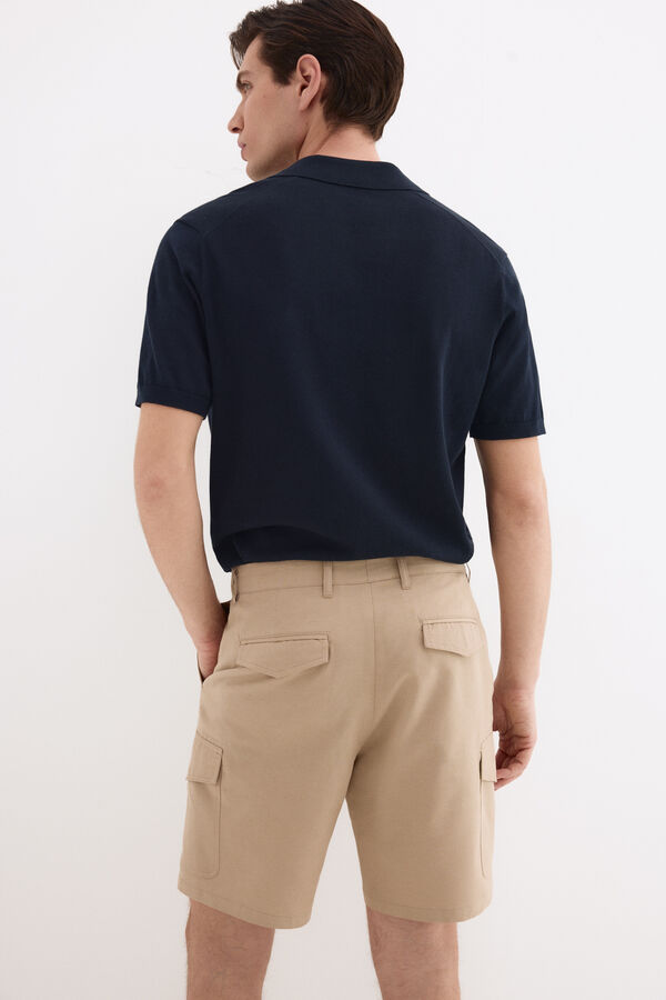 Pedro del Hierro Bermuda cargo regular Beige