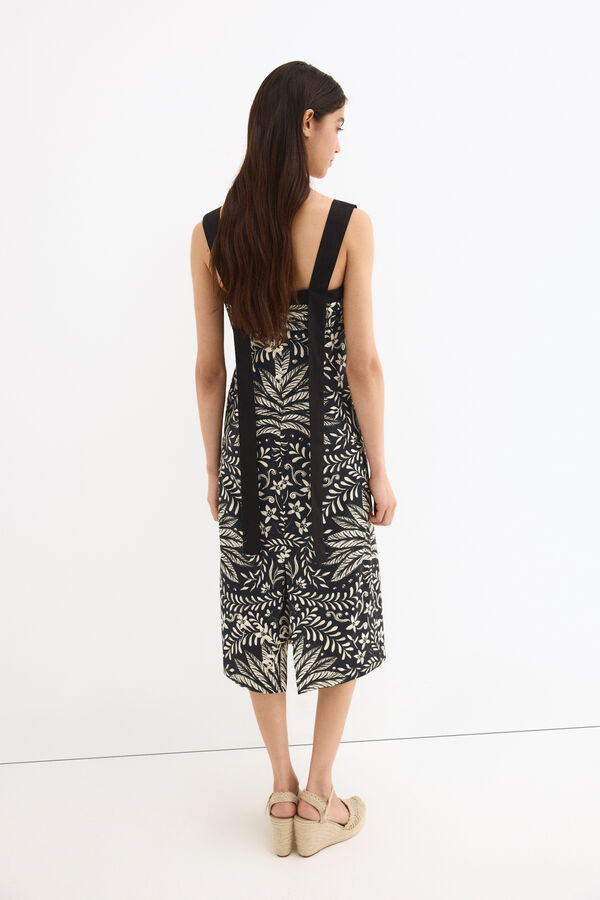 Pedro del Hierro Vestido algod&oacute;n entallado Gris