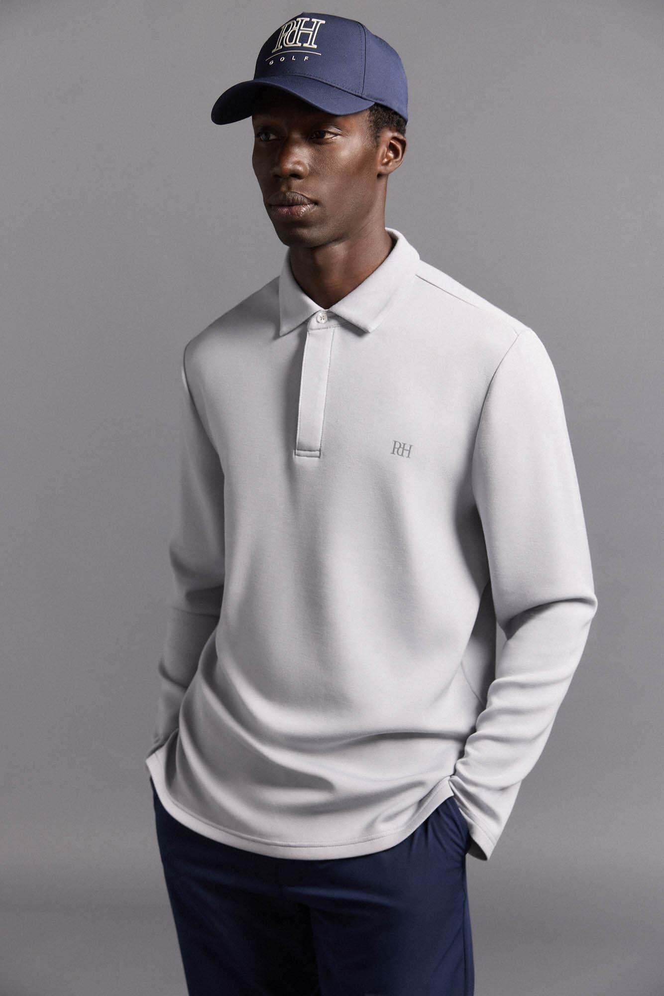 Pedro del Hierro Polo liso manga larga golf