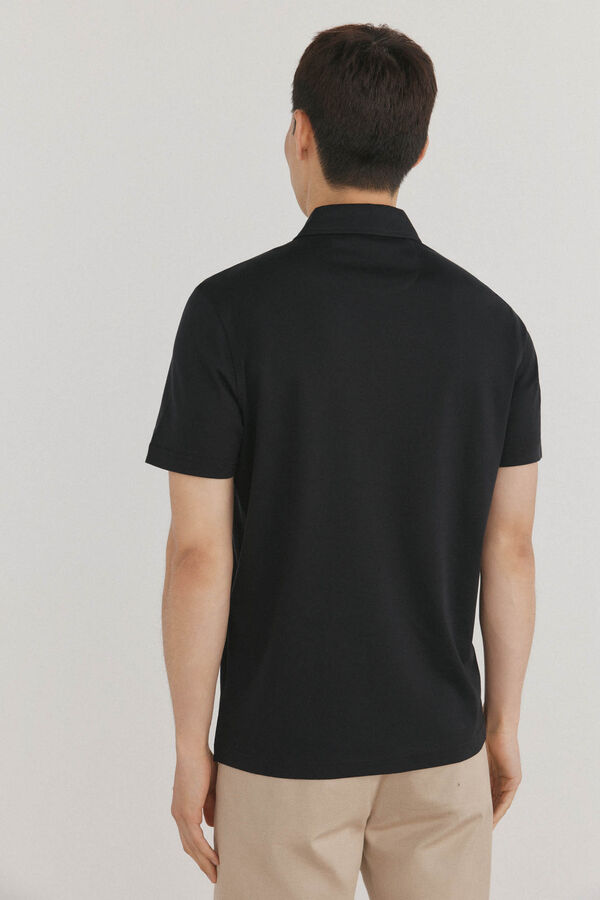 Pedro del Hierro Polo mercerizado Negro