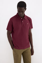 Pedro del Hierro Polo b&aacute;sico piqu&eacute; Burdeos