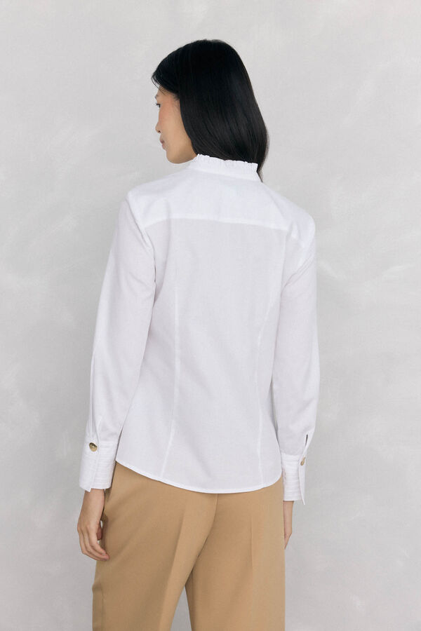 Pedro del Hierro Camisa estructura Blanco
