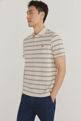 Pedro del Hierro Polo de rayas Beige