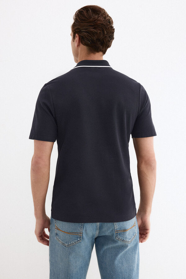 Pedro del Hierro Polo textura Azul