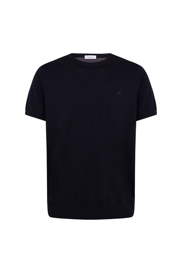 Pedro del Hierro Camiseta jersey premium manga corta algod&oacute;n Azul