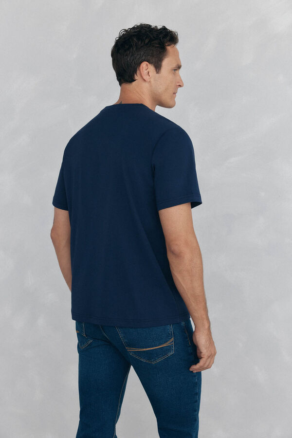 Pedro del Hierro Playera mercerizada Azul