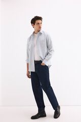 Pedro del Hierro Camisa non iron oxford rayas Verde