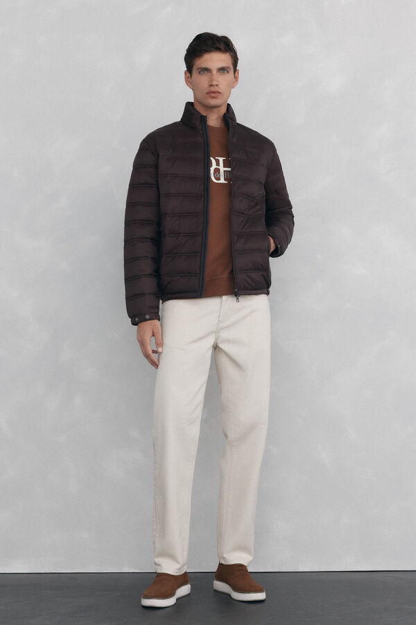 Pedro del Hierro Cazadora acolchada ultralight Marr&oacute;n