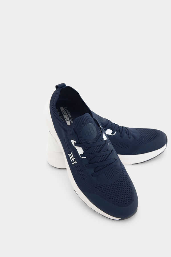 Pedro del Hierro Zapatilla textil cordones Azul