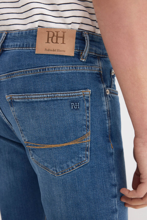 Pedro del Hierro Pantal&oacute;n vaquero premium flex ligero slim fit Azul