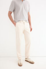 Pedro del Hierro Pantal&oacute;n estructura dobby regular Crudo