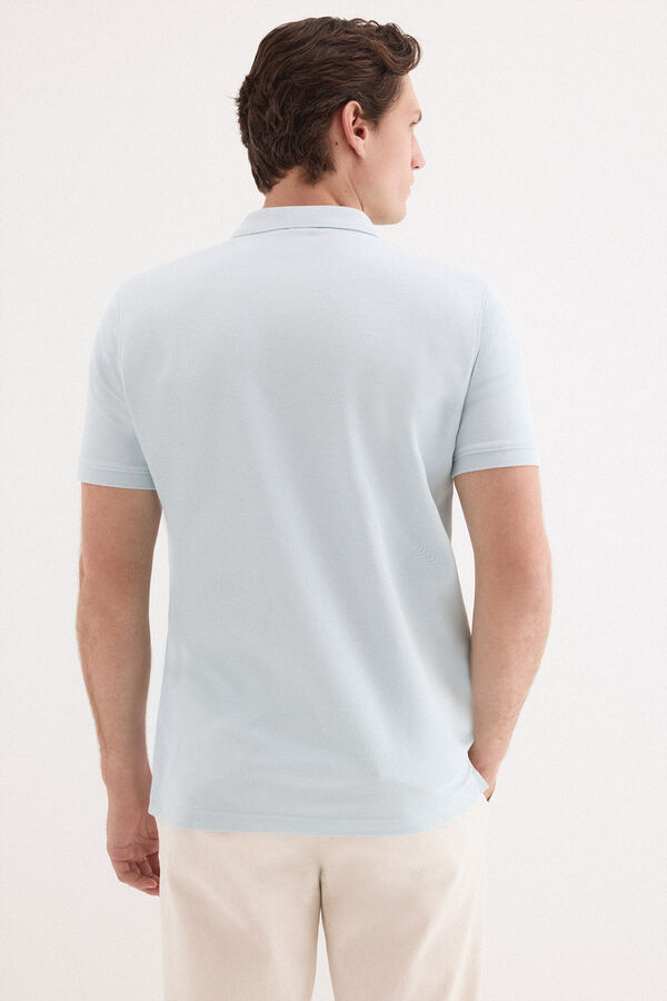 Pedro del Hierro Polo b&aacute;sico piqu&eacute; Azul