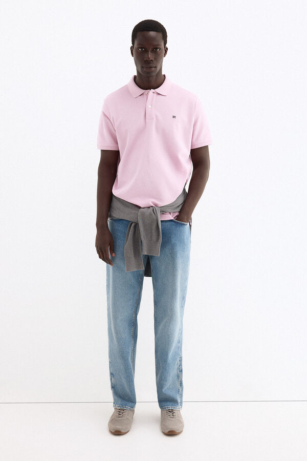 Pedro del Hierro Polo b&aacute;sico piqu&eacute; Rosa