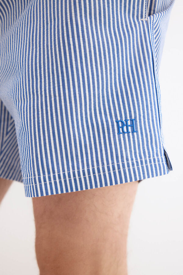 Pedro del Hierro Ba&ntilde;ador tejido estructura Azul