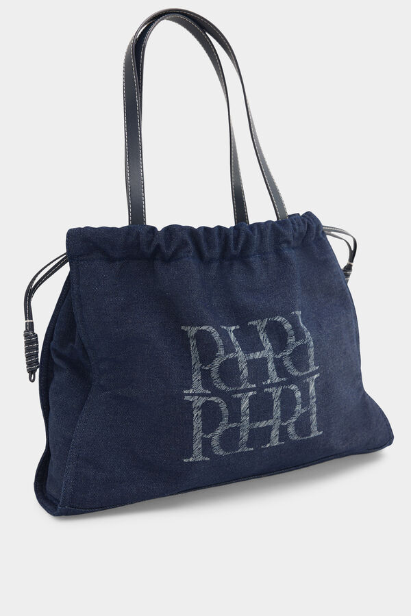 Pedro del Hierro Bolsa shopper de mezclilla Azul