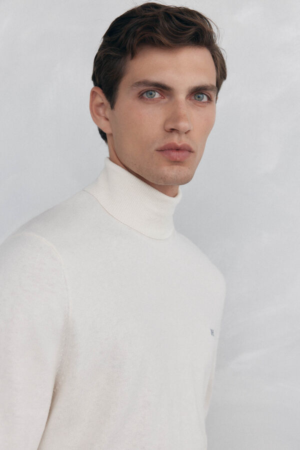 Pedro del Hierro Jersey cuello cisne Crudo